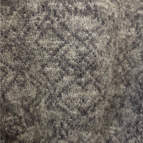 FLAW Free People grey lace up wool sweater size M (no string to lace up) - Picture 13 of 16